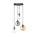 mini: Lampa wisząca COSMO nowoczesna czarna E14 10W LED (2)