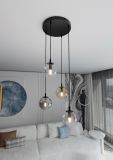 mini: Lampa wisząca COSMO nowoczesna czarna E14 10W LED (4)