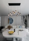 mini: Lampa wisząca COSMO nowoczesna czarna E14 10W LED (3)