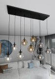 mini: Lampa wisząca COSMO nowoczesna czarna E14 10W LED (4)