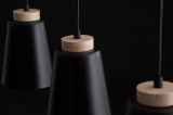 mini: Lampa sufitowa ATLAS nowoczesna czarna E27 15W LED (2)