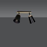 mini: Lampa sufitowa ATLAS nowoczesna czarna E27 15W LED (4)