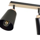 mini: Lampa sufitowa ATLAS nowoczesna czarna E27 15W LED (6)