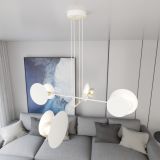 mini: Lampa wisząca IDEA nowoczesna biała E27 15W LED (2)