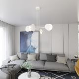 mini: Lampa wisząca IDEA nowoczesna biała E27 15W LED (3)