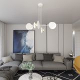 mini: Lampa wisząca IDEA nowoczesna biała E27 15W LED (5)