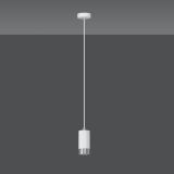mini: Lampa wisząca FUMIKO nowoczesna biała / srebrna GU10 10W LED (2)
