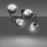 mini: Lampa sufitowa BRENDI nowoczesna czarna E14 10W LED (3)
