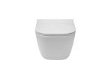 Miska WC Rimless Square Compacto Z Deską Wolnoopadającą Slim A34H473000 Roca