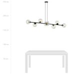 mini: Lampa wisząca ROSSI nowoczesna czarna E14 10W LED (6)
