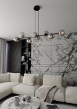 mini: Lampa wisząca ROSSI nowoczesna czarna E14 10W LED (8)