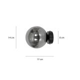 mini: Lampa wisząca ROSSI nowoczesna czarna E14 10W LED (5)
