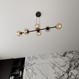 mini: Lampa wisząca ROSSI nowoczesna czarna E14 10W LED (5)