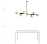 mini: Lampa wisząca ROSSI nowoczesna czarna E14 10W LED (5)