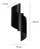 mini: Kinkiet SPINER nowoczesny czarny G9 8W LED (8)