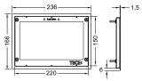 Ramka Maskująca Do WC Lux Mini Szczotkowana 9240643 Tece