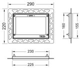 Ramka Montażowa Przycisku Do WC Pozłacana 9240648 Tece