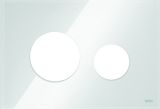 Obudowa Przycisku Spłukującego Loop Szkło Białe Połysk 9240671 Tece