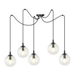 mini: Lampa wisząca GIGI nowoczesna czarna E14 10W LED (1)