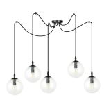 mini: Lampa wisząca GIGI nowoczesna czarna E14 10W LED (2)