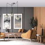 mini: Lampa wisząca GIGI nowoczesna czarna E14 10W LED (4)