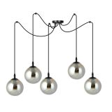 mini: Lampa wisząca GIGI nowoczesna czarna E14 10W LED (2)