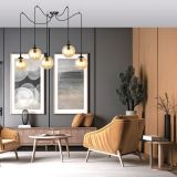 mini: Lampa wisząca GIGI nowoczesna czarna E14 10W LED (4)