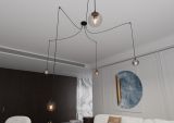 mini: Lampa wisząca GIGI nowoczesna czarna E14 10W LED (4)