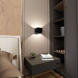 mini: Kinkiet FROST nowoczesny czarny G9 8W LED (6)
