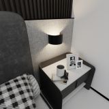 mini: Kinkiet FOLD nowoczesny czarny G9 8W LED (2)