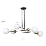 mini: Lampa wisząca OGNIS nowoczesna biała E27 15W LED (3)