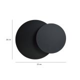 mini: Kinkiet CIRCLE skandynawski czarny G9 8W LED (6)