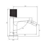 Bateria Bidetowa Chrom Contour CT8020CR Omnires