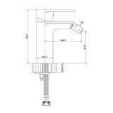 mini: Bateria Bidetowa Crea Czarny S951-316 Cersanit (2)