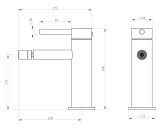 Bateria Bidetowa Fly Gun Metal 03020BN Emporia