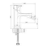 mini: Bateria Bidetowa Inverto Czarny S951-288 Cersanit (4)