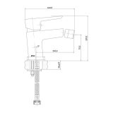 mini: Bateria Bidetowa Mille Chrom S951-347 Cersanit (2)