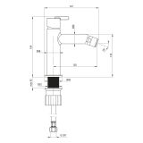 mini: Bateria Bidetowa Silia Chrom BQS_030M Deante (2)