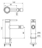 Bateria Bidetowa Stojąca PI Biały Mat AREX.1203WH Excellent