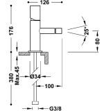 Bateria Bidetowa Study złoto 06112001OR Tres