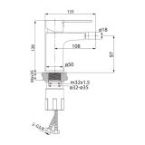 mini: Bateria Bidetowa Virgo Chrom S951-572 Cersanit (2)