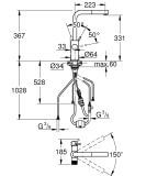 Bateria Filtrująca Z Wyciąganą Wylewką Blue Pure Minta 30590KF0 Grohe