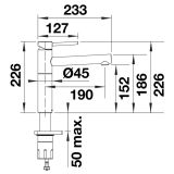 Bateria Kuchenna Alta II Czarny Mat 527538 Blanco