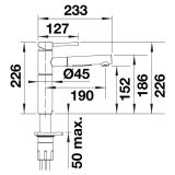 Bateria Kuchenna Alta-S II Czarny Mat 527553 Blanco