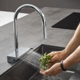 Bateria Kuchenna Aquano Select Z Wyciąganą Wylewką Chrom 73837000 Hansgrohe