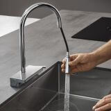 Bateria Kuchenna Aquano Select Z Wyciąganą Wylewką Chrom 73837000 Hansgrohe