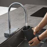 Bateria Kuchenna Aquano Select Z Wyciąganą Wylewką Chrom 73837000 Hansgrohe