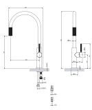 Bateria Kuchenna Do Podłączenia Zestawu Filtrującego Switch Nikiel SW9057NI Omnires