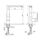 Bateria Kuchenna Glad Chrom ARAC.1160CR Excellent