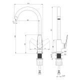mini: Bateria Kuchenna Ivo Chrom BLI_062M Deante (2)